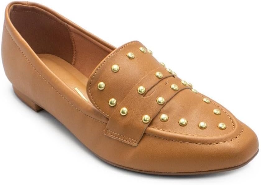 Mocassim Vizzano Feminino Pelica Camel