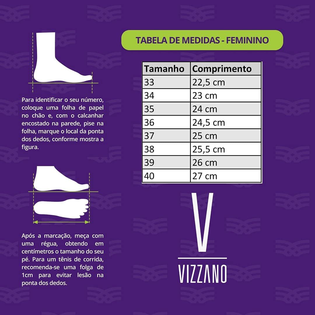 Tênis Vizzano Feminino Casual Slip-on